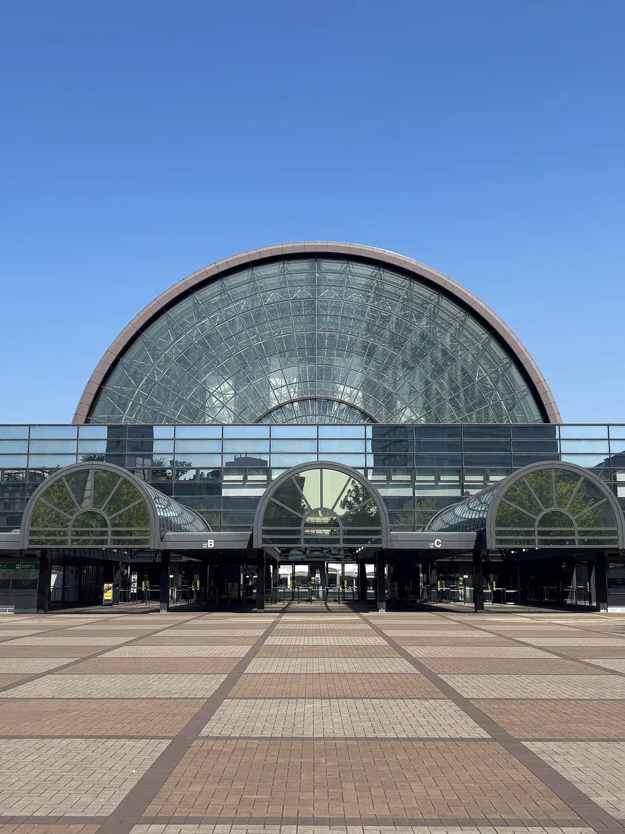 The entrance gate of INTEX Osaka