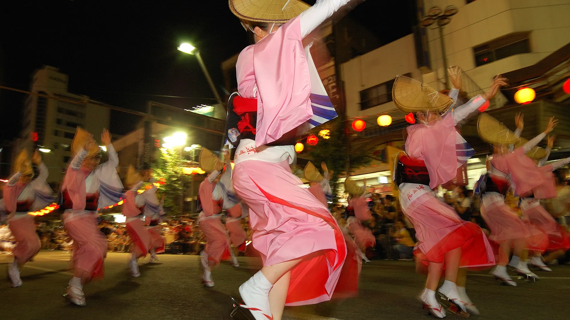 Dancers at Awa Odori in Tokushima
