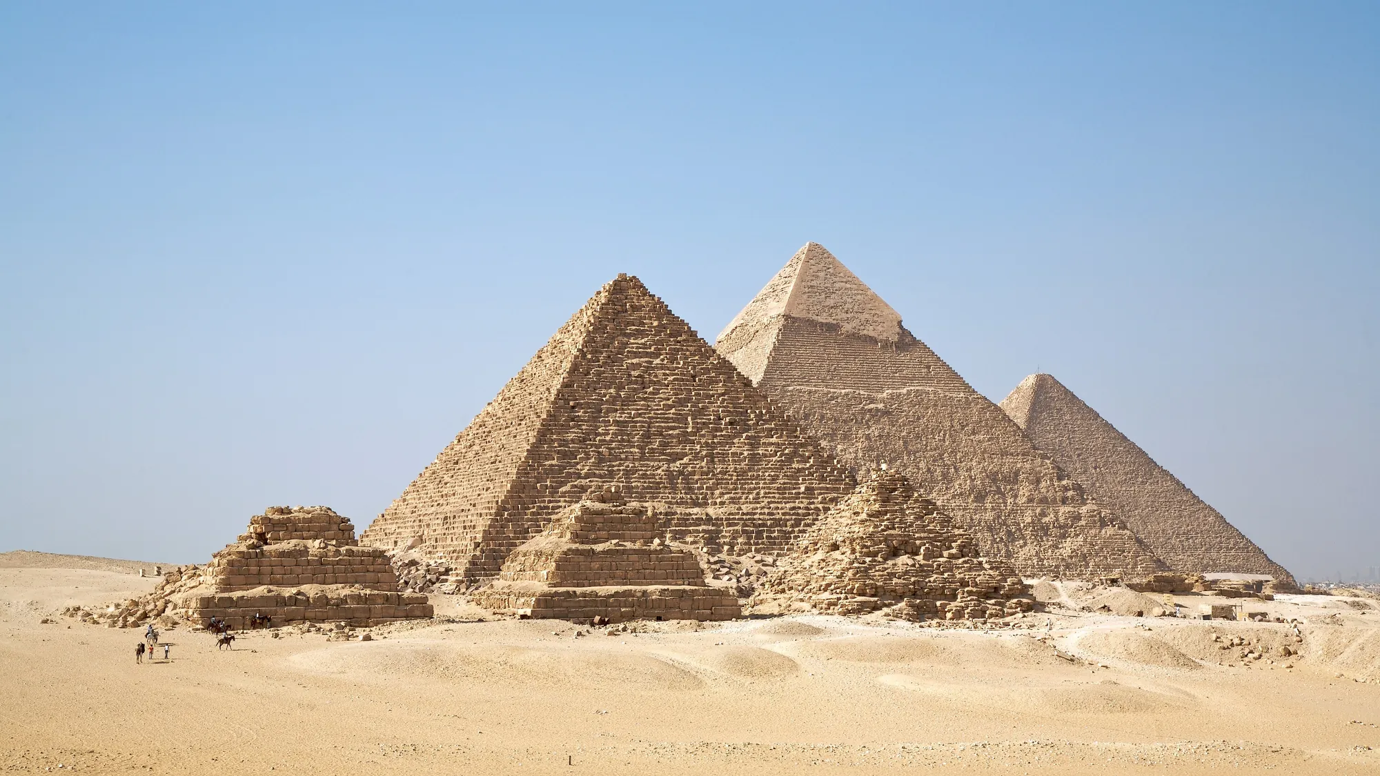 The pyramids of Giza, Egypt
