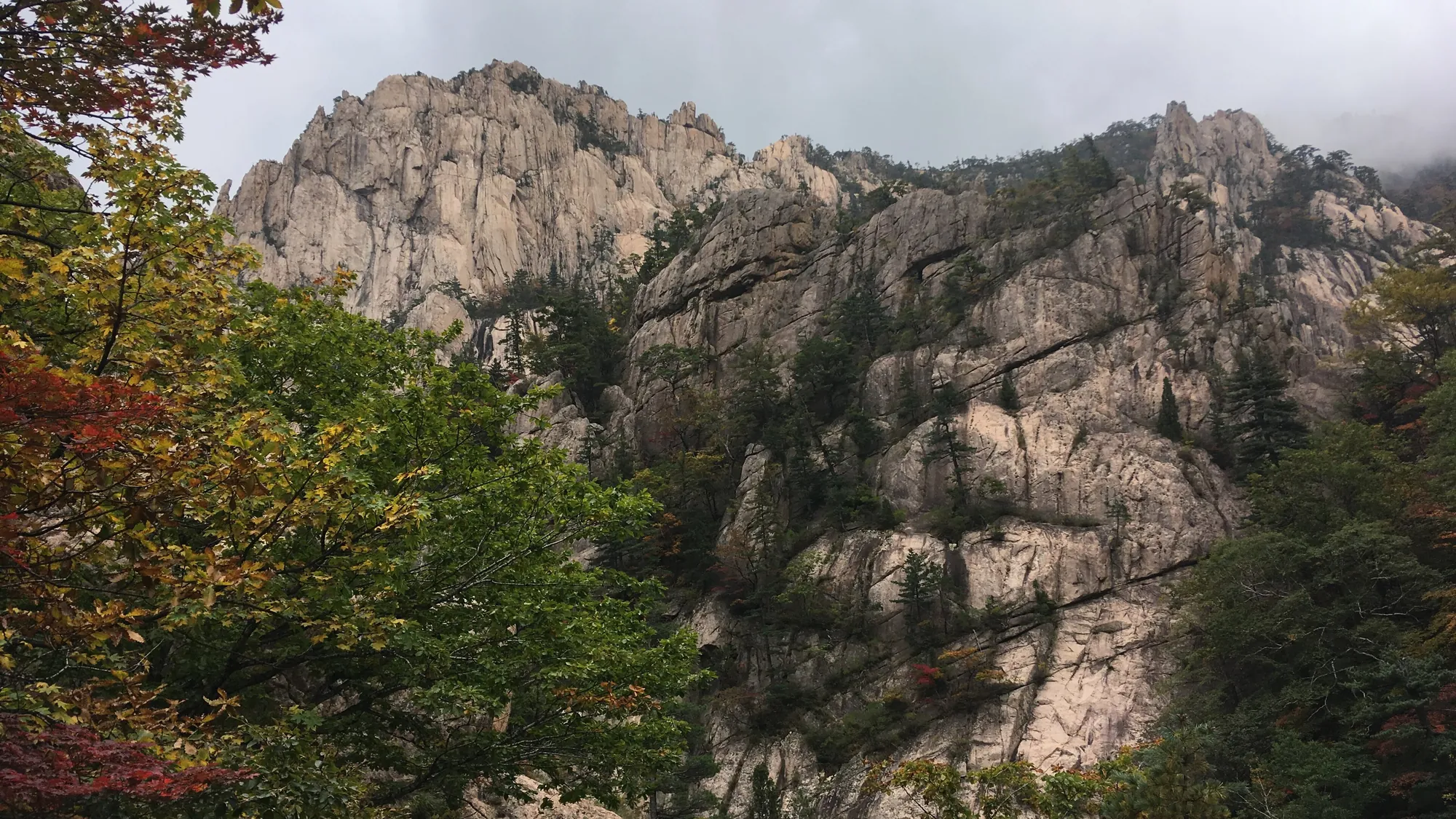 Autumn landscape in Seoraksan National Park, South Korea